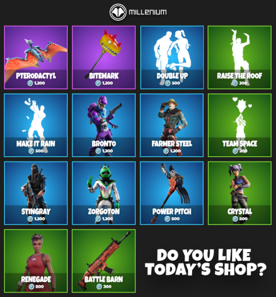 What Is In The Fortnite Item Shop Today Farmer Steel Returns On