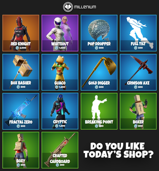 The Item Shop In Fortnite Battle Royale Is Refreshed Daily