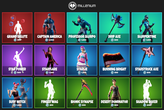 What Is In The Fortnite Item Shop Today Captain America Arrives